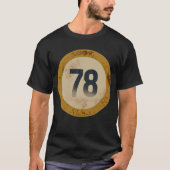 Vintage abgenutzte Nummer 78 T-Shirt (Vorderseite)