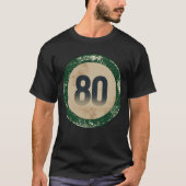 Vintage abgenutzte Nummer 80 T-Shirt (Vorderseite)