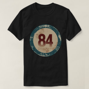 Vintage abgenutzte Nummer 84 T-Shirt