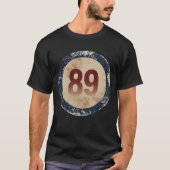 Vintage abgenutzte Nummer 89 T-Shirt (Vorderseite)