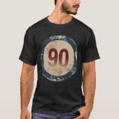 Vintage abgenutzte Nummer 90 T-Shirt (Vorderseite)