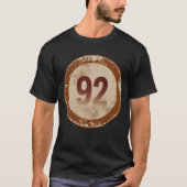 Vintage abgenutzte Nummer 92 T-Shirt (Vorderseite)