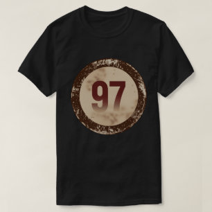 Vintage abgenutzte Nummer 97 T-Shirt