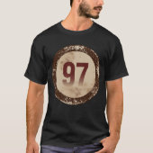 Vintage abgenutzte Nummer 97 T-Shirt (Vorderseite)