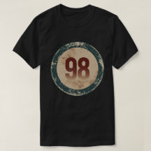 Vintage abgenutzte Nummer 98