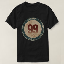 Vintage abgenutzte Nummer 99
