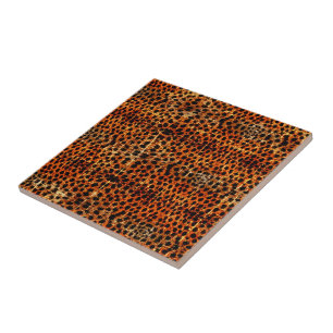 Vintage abgenutzter Grunge Gepard Tierdruck Fliese