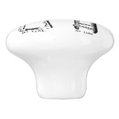 VINTAGE ABLASTKnöpfe Keramikknauf (Seitenansicht)