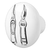 VINTAGE ABLASTKnöpfe Keramikknauf (Rechts)