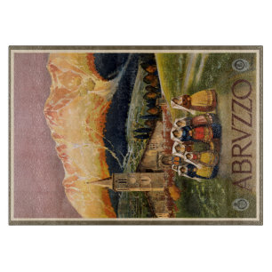 Vintage Abrvzzo Italien Schneidebretter Schneidebrett