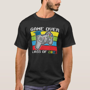 Vintage-Abschluss Game Over Klasse 2023 Gamer B T-Shirt