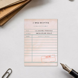 Vintage Abschluss-Ratschläge für Bibliothekskarten Begleitkarte