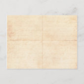 Vintage Abschluss-Speicherkarte Ankündigungspostkarte (Rückseite)