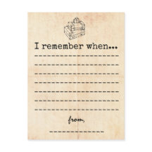 Vintage Abschluss-Speicherkarte