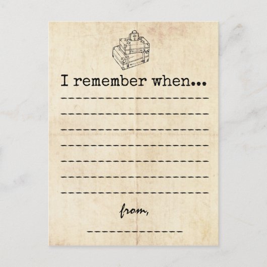 Vintage Abschluss-Speicherkarte Ankündigungspostkarte (Vorderseite)