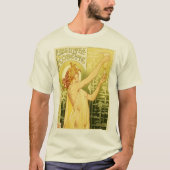Vintage Absinth Poster Art T-Shirt (Vorderseite)