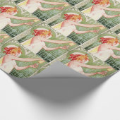 Vintage Absinth Robette und Jugendstil Geschenkpapier (Ecke)