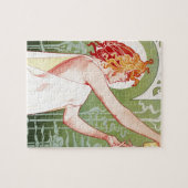 Vintage Absinth Robette und Jugendstil Puzzle (Horizontal)