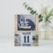 Vintage Absinth-Werbung mit Cat Postkarte (Stehend Vorderseite)