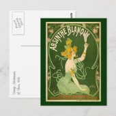 Vintage Absinthe Blanqui Werbung Postkarte (Vorne/Hinten)
