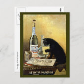 Vintage Absinthe Bourgeois-Werbung Postkarte (Vorne/Hinten)