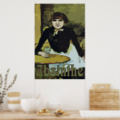 Vintage Absinthe-Frau Poster (Küche)