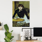 Vintage Absinthe-Frau Poster (Heimbüro)