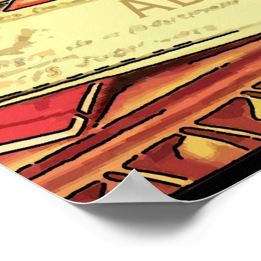 Vintage Absinthe Posters Poster (Ecke)