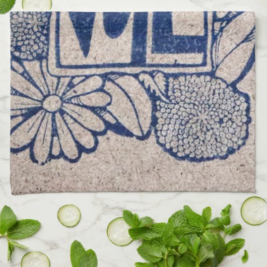 VINTAGE ABSTIMMUNG GESCHIRRTUCH (Gefaltet)