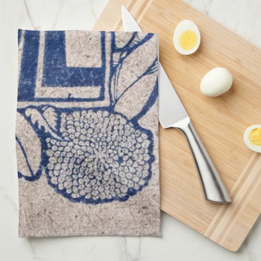 VINTAGE ABSTIMMUNG GESCHIRRTUCH (Viertel Falte)