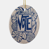 VINTAGE ABSTIMMUNG KERAMIK ORNAMENT (Rechts)