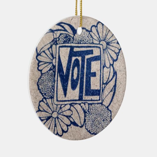 VINTAGE ABSTIMMUNG KERAMIK ORNAMENT (Rechts)