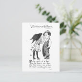 Vintage Abstimmungen für Frauen Postkarte (Stehend Vorderseite)