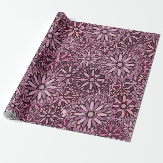 Vintage abstract background. Mandala style. seamle Geschenkpapier (Ungerollt)