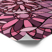 Vintage abstract background. Mandala style. seamle Poster (Ecke)