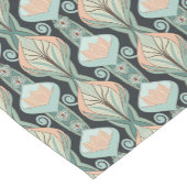 Vintage Abstract Botanical Art Nouveau Pattern Kurzer Tischläufer (Ecke)