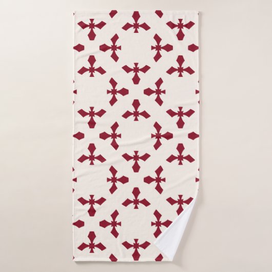 Vintage abstract geometric floral pattern. Seamles Badehandtuch (Badehandtuch)