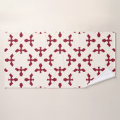 Vintage abstract geometric floral pattern. Seamles Badehandtuch (Badehandtuch)