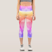 Vintage Abstract Pattern Capri Leggings (Vorderseite)
