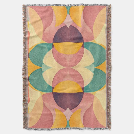 Vintage Abstract Pattern Decke (Vorderseite Vertikal)