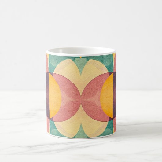 Vintage Abstract Pattern Kaffeetasse (Mittel)