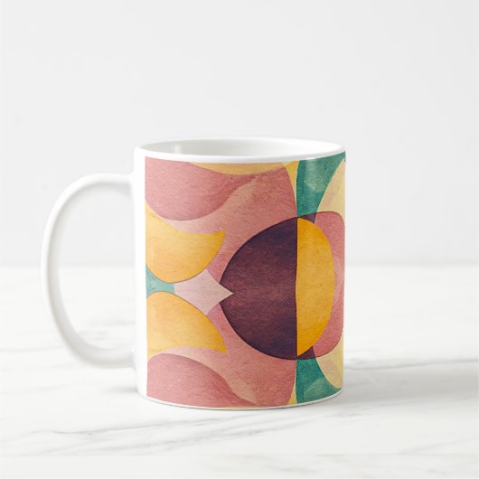 Vintage Abstract Pattern Kaffeetasse (Links)