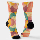 Vintage Abstract Pattern Socken (Gewinkelt)