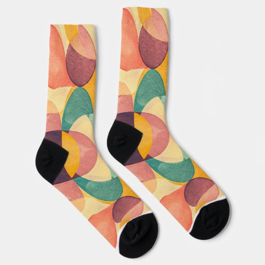 Vintage Abstract Pattern Socken (Rechts)