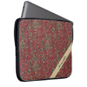 Vintage Abstrakte Blume Laptopschutzhülle (Vorne Rechts)