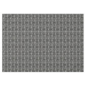 Vintage Abstrakte Blüte in Schwarz-Weiß-Muster Tischdecke (Vorderseite (Horizontal))