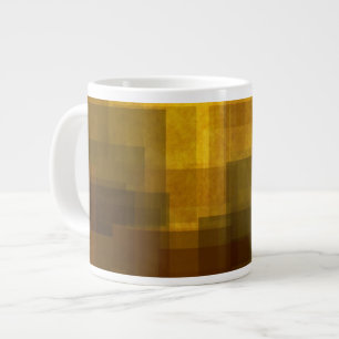 Vintage, abstrakte Geometrie Jumbo-Tasse