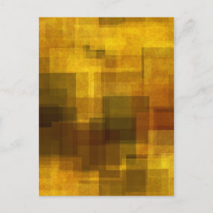 Vintage, abstrakte geometrische Kunst Postkarte