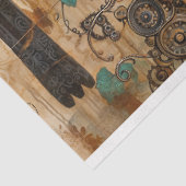 Vintage Abstrakte Grunge Birds Decoupage Seidenpapier (Ausschnitt)