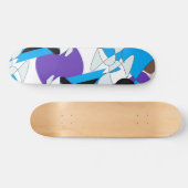 Vintage abstrakte Kunst Skateboard (Horizontal)